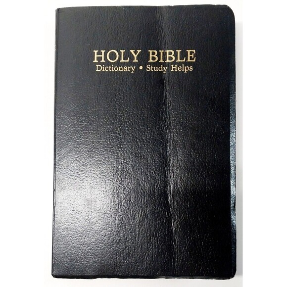 Vintage Holy Bible World Publishing Dictionary KJV 1989 Red Letter Study Helps - Picture 1 of 16